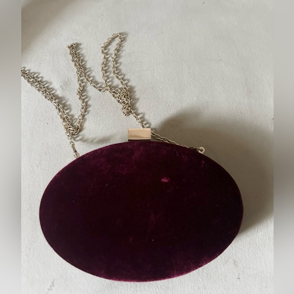 Sole Society Bag Crossbody bag Going Out Party Date Night New Years Eve Plum Vel - Picture 2 of 5